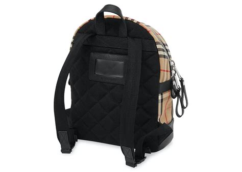 Burberry Small Nico Check Backpack Canvas/Leather 